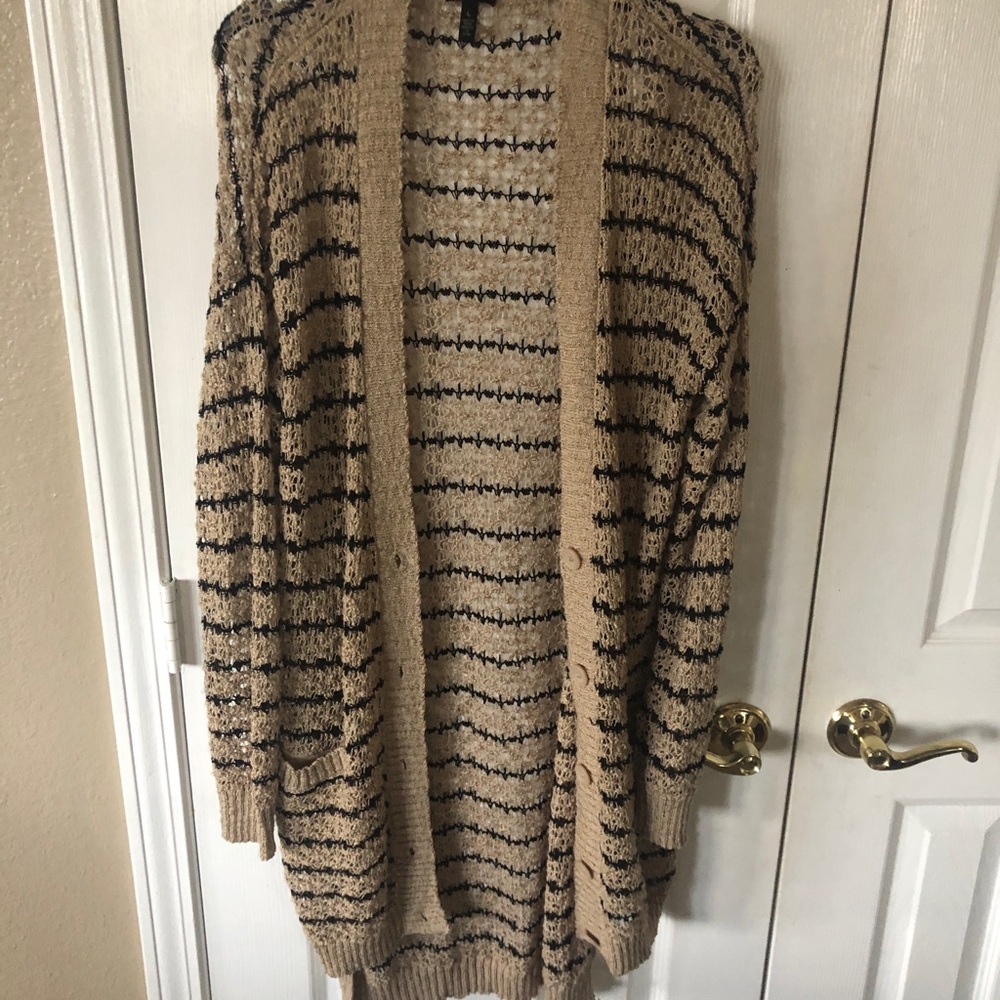 Striped cardigan